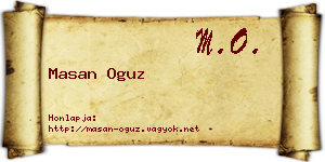 Masan Oguz névjegykártya